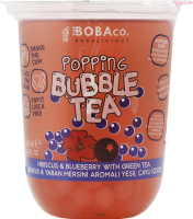 Напиток пастеризованный со вкусом гибискуса и голубики с зеленым чаем The Boba Co. ст 330мл