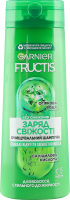 Шампунь для волосся схильного до жирності очищувальний Заряд свіжості Garnier Fructis 400мл