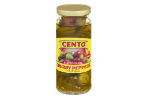 Cento Cherry Peppers Sliced In Oil Hot