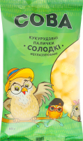 Палички кукурудзяні солодкі неглазуровані Сова м/у 65г
