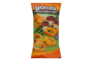 Кільця кукурудзяні зі смаком грибів Gonzo м/у 150г