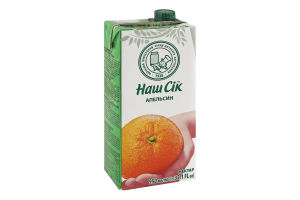 Нектар апельсиновий неосвітлений Наш сік т/п 0.95л