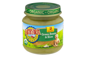 Earth's Best Organic Green Beans & Rice Stage 2