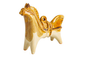 Фигурка подвесная Сырный конёк желтый Майстерня кераміки Горно 1шт