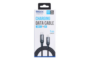 Кабель Brevia USB-Lightning black 1м 56100BCLC1
