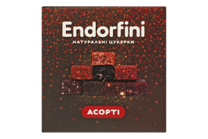 Цукерки фруктово-горіхові неглазуровані натуральні без доданого цукру Асорті Endorfini Пригощайся к/у 260г