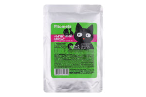 Корм д/котів Pitomets М'ясний мікс 100г пауч