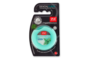 Нить зубная мятная с волокнами серебра 30м Professional Splat 1шт