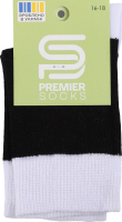 Носки детские высокие с белой резинкой Premier Socks 16-18 черный