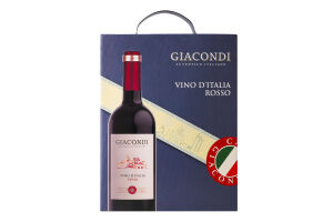 Вино 3л 12% червоне сухе Vino D`italia Rosso Giacondi к/у