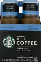 Starbucks Iced Coffee Medium Roast Coffee with Milk Light - 4 PK