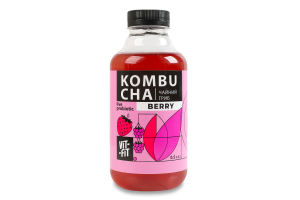 Напиток брожения фильтрованный непастеризованный с сахаром Berry Kombucha Vit-Fit п/бут 0.5л