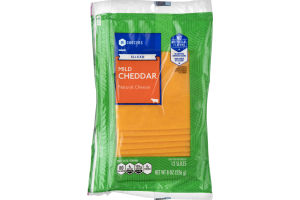 SE Grocers Sliced Mild Cheddar Natural Cheese - 12 CT