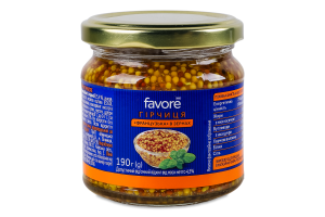 Гірчиця Favore Французька в зернах