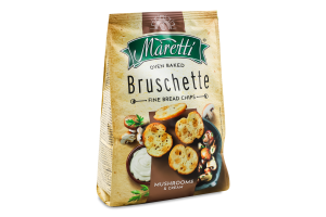 Брускети хлібні запечені Mushrooms&cream Maretti м/у 140г