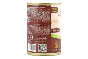 Корм д/кошенят з ягням 400г ж/б How Meow