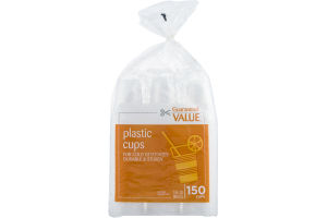 Guaranteed Value Plastic Cups - 150 CT