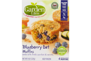 Garden Lites Blueberry Oat Muffins - 4 CT