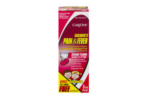 CareOne Children's Pain & Fever Reducer Oral Suspension Cherry Flavor