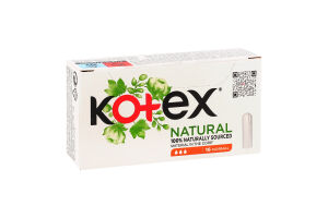 Тампони гігієнічні Нормал Natural Kotex 16шт