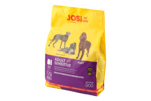 Корм сухой полнорационный для взрослых собак Sensitive Adult JosiDog м/у 900г