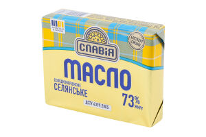 Масло 73% солодковершкове Селянське Славія м/у 180г