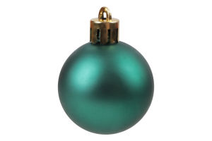 Прикраса ялинкова Куля зелена 4см в асортименті