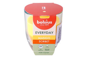 Свічка Bolsius Сорбет з манго аром у склі 80/70мм