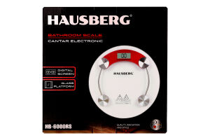 Ваги підлогові скло до 180кг HB-6000NG/BL Hausberg Home