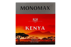 Чай черный кенийский байховый мелкий Kenya Monomax к/у 100х2г