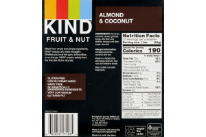 KIND Fruit & Nut Bars Almond & Coconut - 12 CT