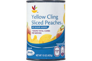Ahold No Sugar Added Yellow Cling Sliced Peaches