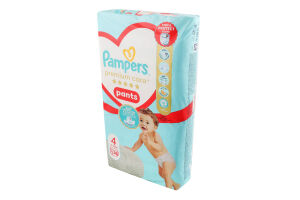 Трусики-підгузники дитячі 9-15кг 4 Premium Care Pampers 58шт