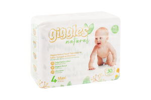 Підгузки Нейча максі 4 7-18кг 30шт Гіглс