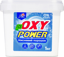 Пральний порошок Оксі павер кисневий 1кг відро Фокс