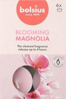 Набор свечей чайных с ароматом магнолии Blooming magnolia Bolsius 6шт