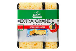 Губки кухонні Extra grande Domi 3шт