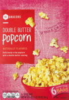 SE Grocers Naturally Flavored Double Butter Popcorn - 6 CT