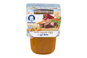 Gerber 3rd Foods Garden Vegetable & Beef Dinner with Lil' Bits - 2 CT
