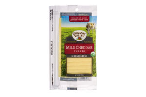 Organic Valley Mild Cheddar Cheese Slices