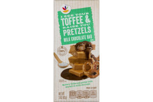 Ahold Milk Chocolate Bar I See You Toffee & Raise You Pretzels