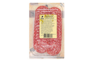 Ковбаса нарізка з м'яса птиці Салямі Золота Ранчо 1с с/к лоток 0.075кг