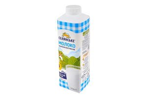 Молоко 2.5% мікрофільтроване пастеризоване Селянське т/п 950г