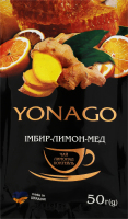 Напій фруктово-ягідний вітамінний Імбир-лимон-мед Чай Yonago м/у 50г