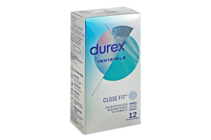 Презервативы латексные ультратонкие для чрезвычайной чувствительности с силиконовой смазкой Invisible Durex 12шт