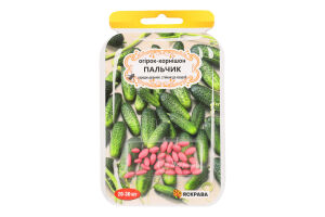 Насіння Огірок-корнішон Пальчик дражоване 3г Яскрава