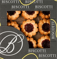 Печиво здобне пісочно-відсадне Шарлотка фруктова Biscotti к/у 0.305кг