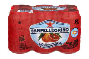 Sanpellegrino Sparkling Juice Beverage Blood Orange - 6 CT