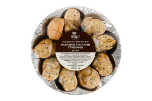 Улитки замороженные большие в раковинах с белыми грибами Mon Gout лоток 200г