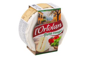 Сир м'який L'Ortolan з червоним песто 29% 135г Milleret